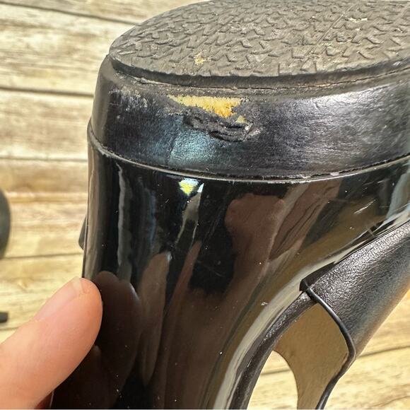 Michael Kors size 8 Carla stack stiletto heel in black - Picture 6 of 7